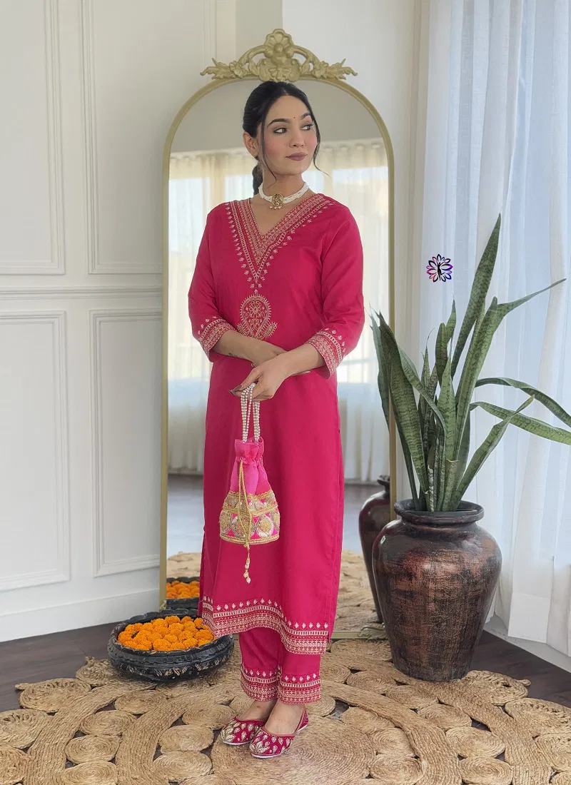 KF 117 Kalaai Viscose Embroidery Kurti With Bottom Dupatta Orders In India